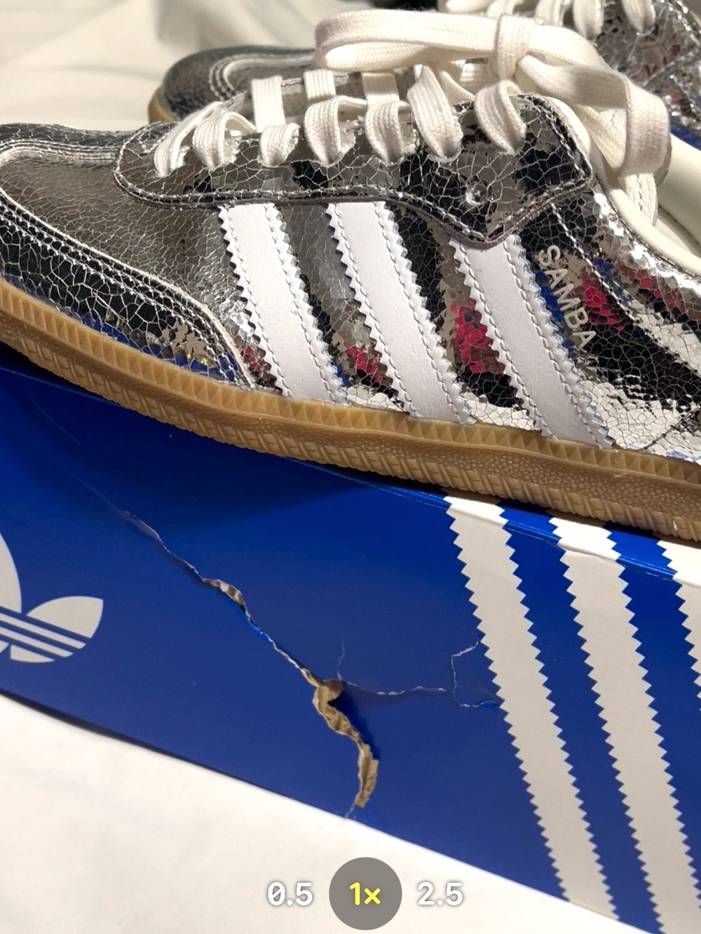 🦋ADIDAS SAMBA Silver Shoes🦋 - Picture 7 of 9